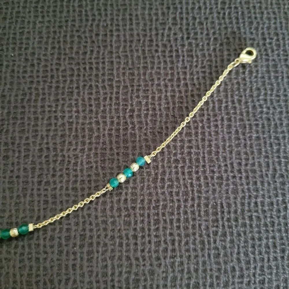 Shivam Green💚 Onyx Bead Anklet - Picture 7 of 15